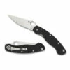 SPYDERCO Military 4.0in Satin Clip Point Black G-10 Handle Folding Knife (C36GPE) -THE BLADE BAR Sales C36GPE Both 78895.1663682341