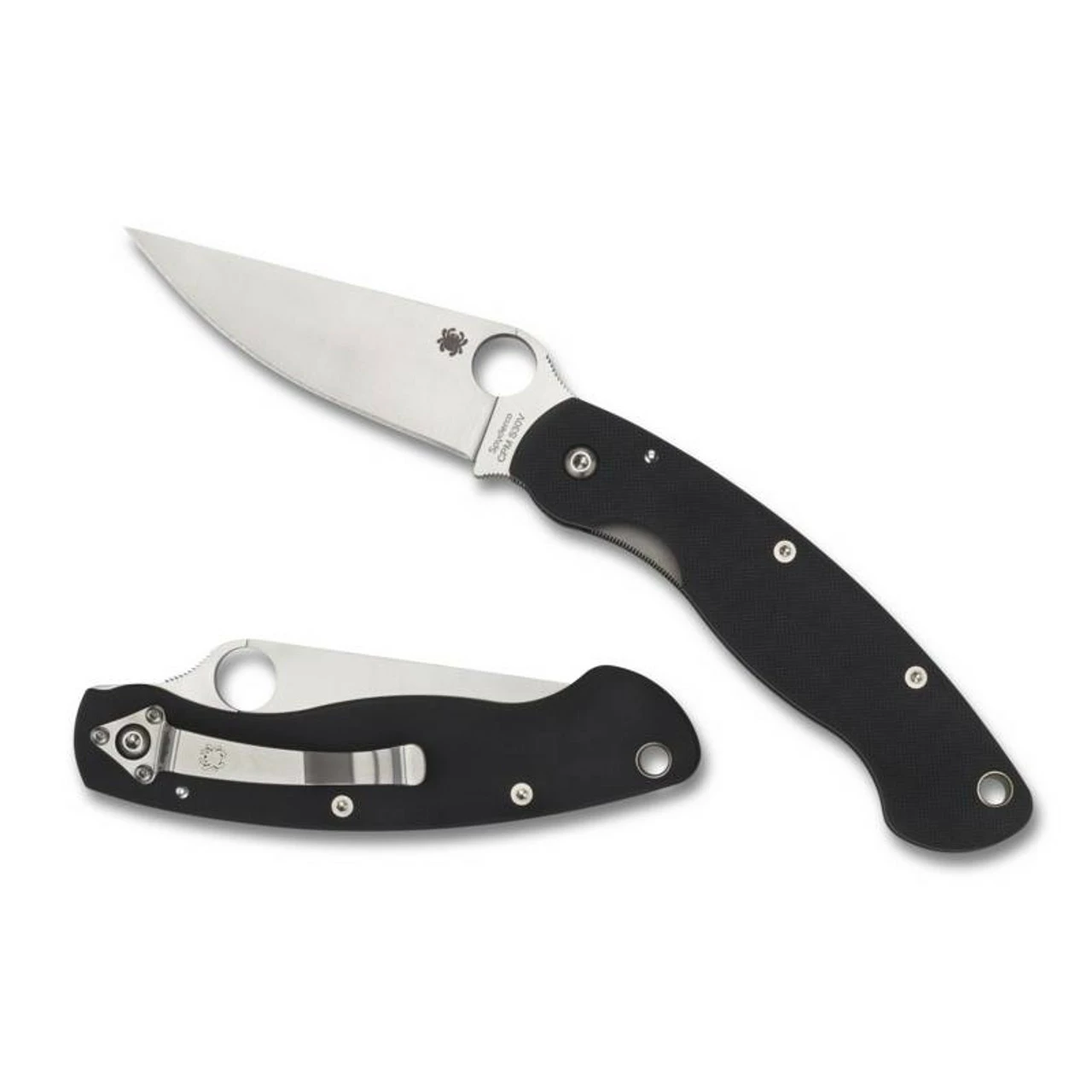 SPYDERCO Military 4.0in Satin Clip Point Black G-10 Handle Folding Knife (C36GPE) 3 SPYDERCO Military 4.0in Satin Clip Point Black G-10 Handle Folding Knife (C36GPE)