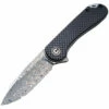 CIVIVI Elementum 2.96in Damascus Drop Point Carbon Fiber/Black G10 Handle Folding Knife (C907DS) -THE BLADE BAR Sales C907DS.1 63319.1613686972