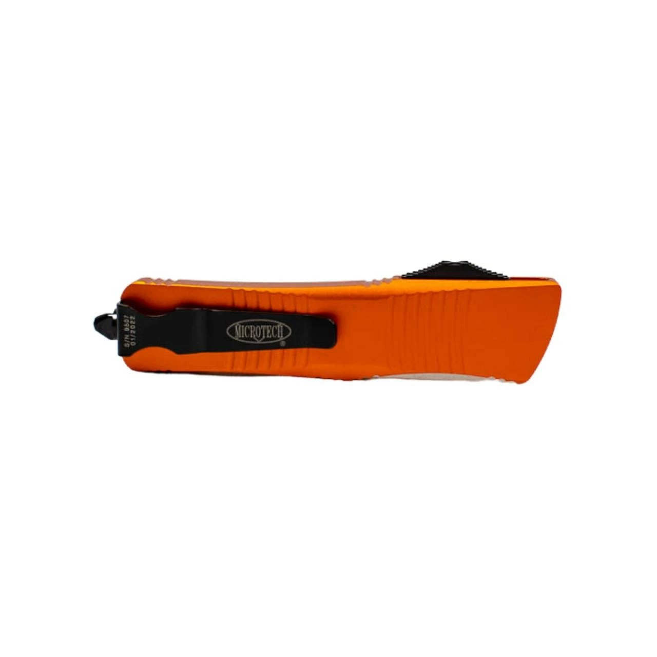 MICROTECH Troodon 3in Black Dagger Orange Aluminum Handle Automatic Out-the-Front Knife (138-1OR) 5 MICROTECH Troodon 3in Black Dagger Orange Aluminum Handle Automatic Out-the-Front Knife (138-1OR) - Image 3