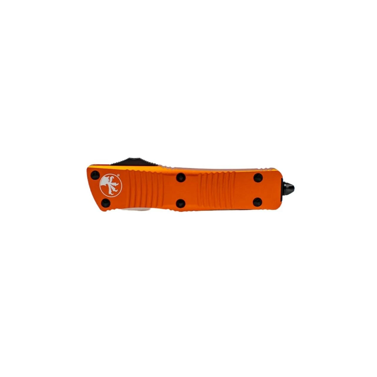MICROTECH Troodon 3in Black Dagger Orange Aluminum Handle Automatic Out-the-Front Knife (138-1OR) 6 MICROTECH Troodon 3in Black Dagger Orange Aluminum Handle Automatic Out-the-Front Knife (138-1OR) - Image 4