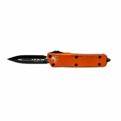 MICROTECH Troodon 3in Black Dagger Orange Aluminum Handle Automatic Out-the-Front Knife (138-1OR)