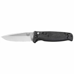 BENCHMADE CLA 3.40in Satin Drop Point Black G10 Handle Automatic Folding Knife (4300)