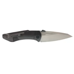 HOBACK KNIVES Summit 4.38in Stonewash Reverse Tanto DLC Black Stonewash Titanium Handle Folding Knife (JHKOBSDSW) -THE BLADE BAR Sales JHKOBSDSW.2 60851.1652740167