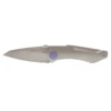 HOBACK KNIVES Summit 4.38in Stonewash Reverse Tanto Stonewash Titanium Handle With Purple Accents Folding Knife (JHKOSWP) -THE BLADE BAR Sales JHKOSWP.1 90417.1652741146