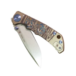 SPARTAN BLADES SHF (Spartan Harsey Folder) 4in CPM S45VN Spear Point 2022 Special Edition Dragon Folding Knife (SF5DRAGON)