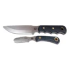 KNIVES OF ALASKA 6in Bead Blast Drop Point And 2.25in Bead Blasted Round Tip Black SureGrip Handles Combo Fixed Blade Knives With Leather Sheath (00307FG) -THE BLADE BAR Sales Product photos 11 87008.1682525529