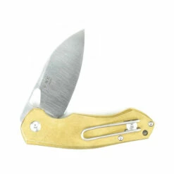 GIANTMOUSE ACE Biblio 2.875in Satin Drop Point Blade Brass Handle Folding Knife (ABB) -THE BLADE BAR Sales Profile 3 5e8bd508 ee3b 40d5 8e85 961b740ea17d 1160x 75416.1664912558