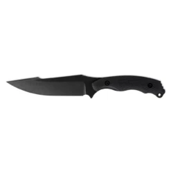 TOOR KNIVES Raven 5.50in Black Harpoon Black Textured G-10 Handle Fixed Blade Knife With Black Kydex Sheath (TKRCB)