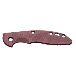 HINDERER XM-18 3.5in Skinny Smooth Burgundy Micarta Scale (RHK2ABYM3)