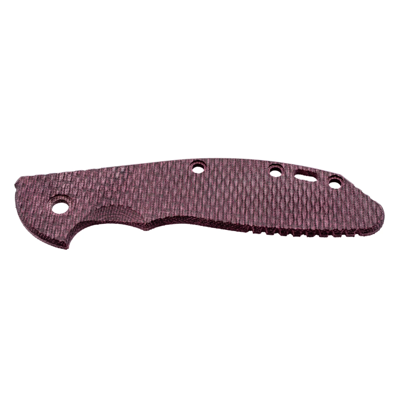 HINDERER XM-24 4in Textured Burgundy Micarta Scale (RHK2CBYM2) 3 HINDERER XM-24 4in Textured Burgundy Micarta Scale (RHK2CBYM2)