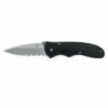 GERBER Fast Draw 3In Bead Blast Serrated Spear Point Black Gfn Handle Spring Assisted Knife Clamshell Pack (22-47161)