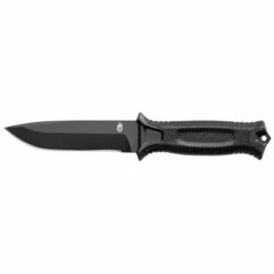 GERBER Strongarm 4.88in Black Drop Point Black Nylon Handle With Rubberized Overmold Fixed Blade Knife (30-001038)