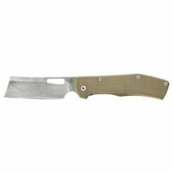 GERBER Flatiron 3.5in Cleaver Tan G-10 Handle Folding Knife Clamshell Pack (31-003476)