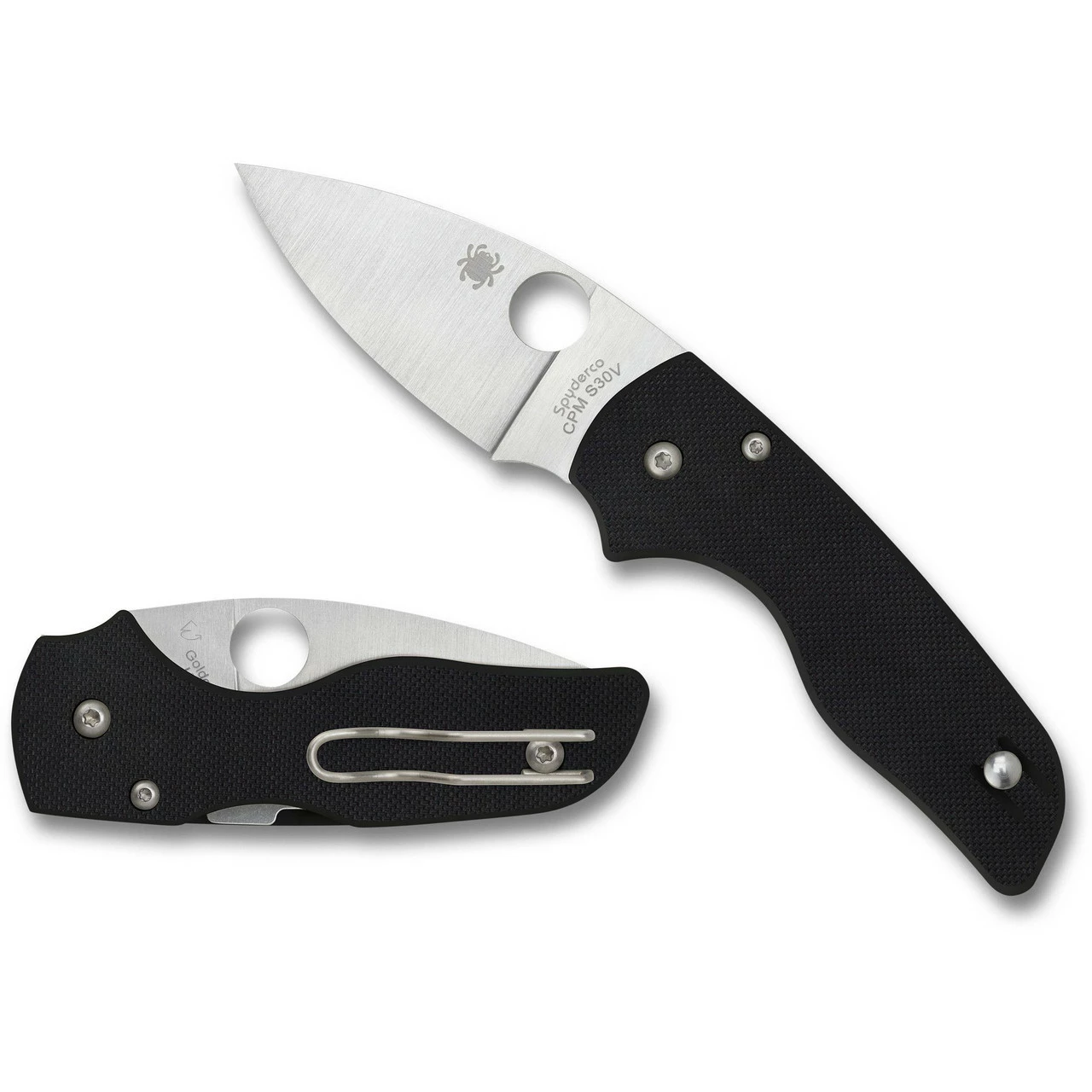 SPYDERCO Lil' Native 2.5in Satin Drop Point Black G10 Handle Manual Folding Knife (C230GP) 3 SPYDERCO Lil' Native 2.5in Satin Drop Point Black G10 Handle Manual Folding Knife (C230GP)