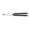SQUID INDUSTRIES Squidtrainer V3.5 5.2in Stonewash Trainer Black Aluminum Handle Training Butterfly Knife (SQUIDTRNRBLK) -THE BLADE BAR Sales SQUIDTRNRBLK.1 96511.1663697713