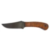 WINKLER KNIVES Blue Ridge Hunter 4in Black Trailing Point Maple Wood Handle Fixed Blade Knife With Brown Leather Sheath (WNK2G) -THE BLADE BAR Sales WNK2G.1 71781.1664285971