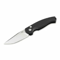 BOKER PLUS Vox Karakurt 3in Stonewash Drop Point Black Aluminum Handle Automatic Folding Knife (01BO363)