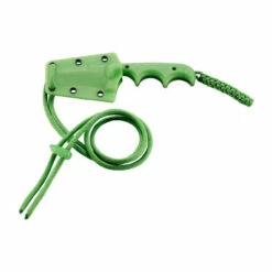 CRKT Minimalist Bowie Gears 2.1in Satin With Green Gears Clip Point Green Polypropylene Handle Fixed Blade Knife (2387G) -THE BLADE BAR Sales httpsimages 2 88487.1648484655