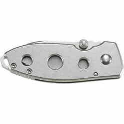 CRKT Squid 2.25in Stonewash Spear Point Stainless Steel Handle Manual Folding Knife Clamshell Pack (2491C) -THE BLADE BAR Sales httpsimages 3 68802.1648655333