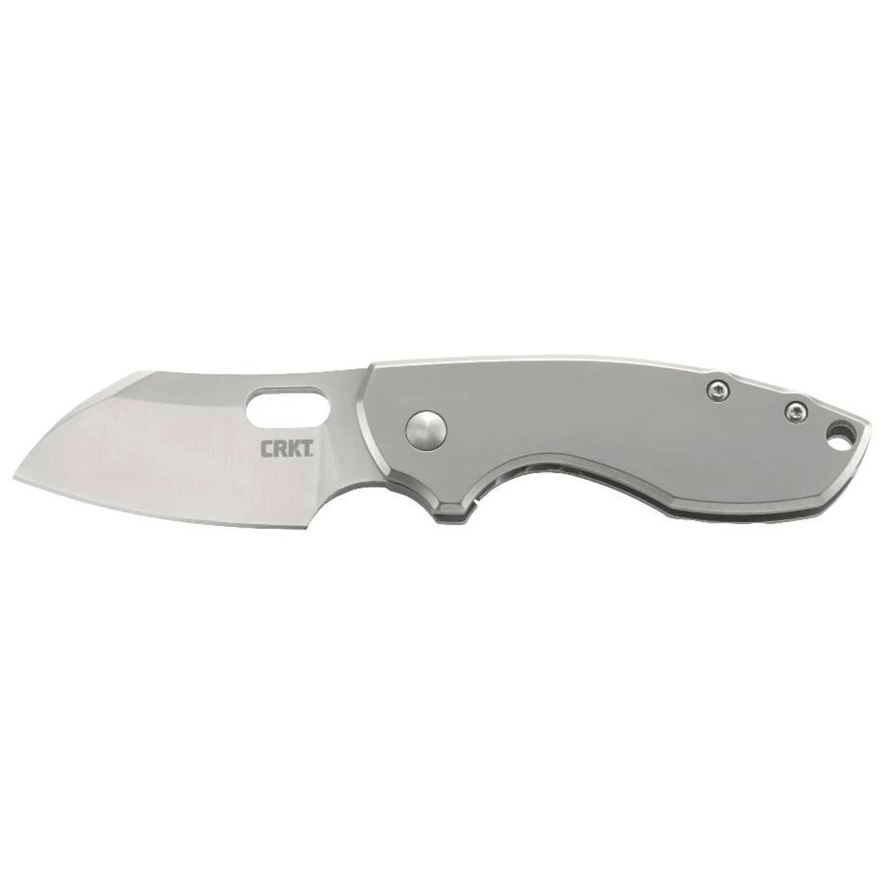 CRKT Pilar 2.4in Satin Sheepsfoot Gray Stainless Steel Handle Folding Knife (5311) 3 CRKT Pilar 2.4in Satin Sheepsfoot Gray Stainless Steel Handle Folding Knife (5311)