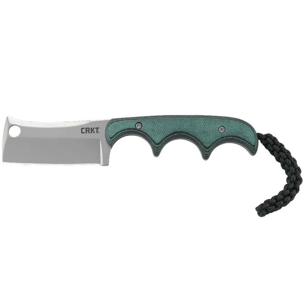 CRKT Minimalist 2.1in Bead Blast Cleaver Green Micarta Handle Fixed Blade Knife (2383) 3 CRKT Minimalist 2.1in Bead Blast Cleaver Green Micarta Handle Fixed Blade Knife (2383)