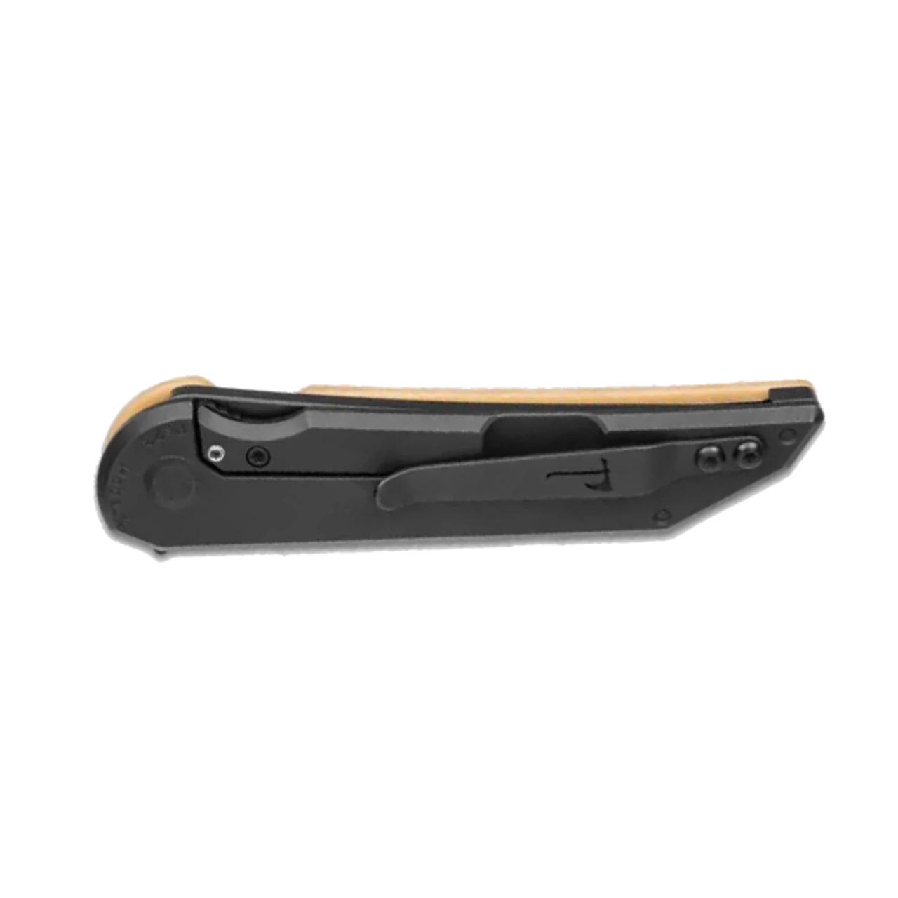 HOBACK KNIVES Radford 3.25in DLC Black Stonewash Bone Linen Micarta Handle With DLC Black Stonewash Titanium Frame Folding Knife (JHK46226) 4 HOBACK KNIVES Radford 3.25in DLC Black Stonewash Bone Linen Micarta Handle With DLC Black Stonewash Titanium Frame Folding Knife (JHK46226) - Image 2