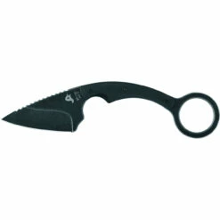 FOX KNIVES Specwarcom 2.56in Blackwash Drop Point Black G10 Handle Fixed Blade Knife With Black Kydex Sheath (02FX697)