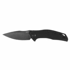 ZERO TOLERANCE 0357BW 3.25in Blackwash Drop Point Black G10 Handle Spring Assisted Folding Knife (0357BW)